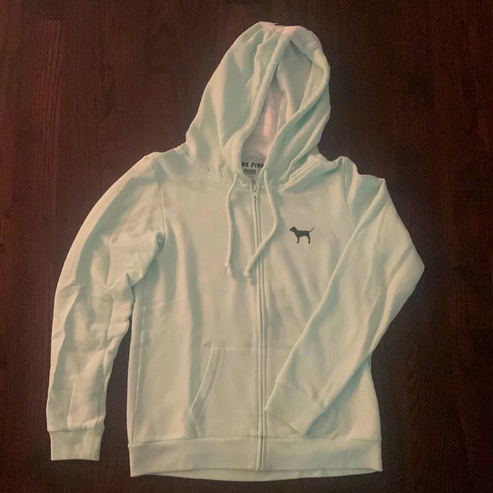 PINK mint green hoodie, size Small